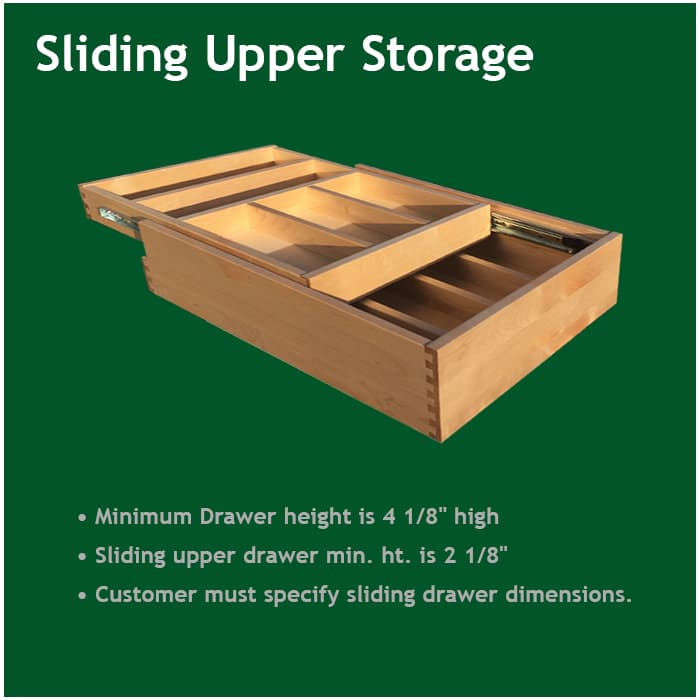 Custom drawer insert configured for workshop quoting